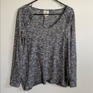 Grey long sleeve top
